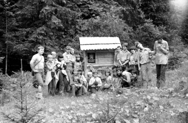 Historická fotografia z tábora Kvíčalka